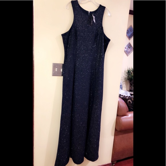 Formal Dress Size 18 Navy Glitter Speechless Gown - Picture 3 of 9